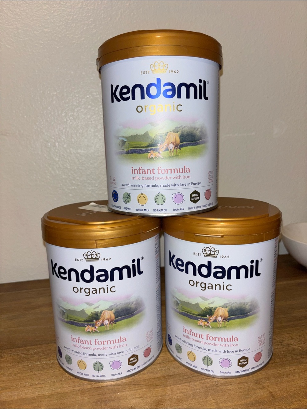 Kendamil Organic Stage 1 formula set of 3 sealed - Picture 2 of 5